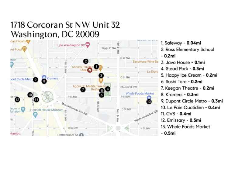 House For Sale in 1718, Corcoran Street Northwest, Washington, District of Columbia