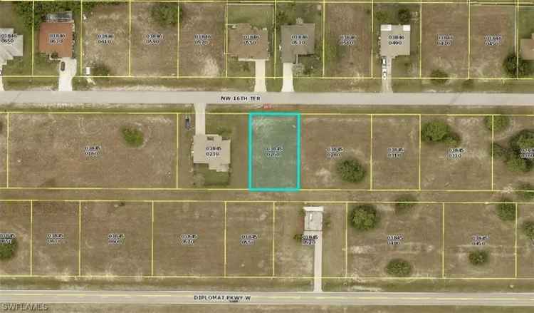 Land For Sale in 1626, Northwest 16th Terrace, Cape Coral, Florida