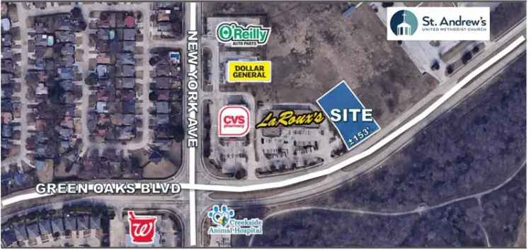 Buy Land in Arlington Texas Community Commercial Zone Near Shopping Center