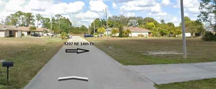 Land For Sale in 3207, Northeast 14th Court, Cape Coral, Florida