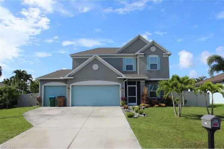 Rent Luxurious Two-Story Home in Cape Coral with Custom Pool and Oasis