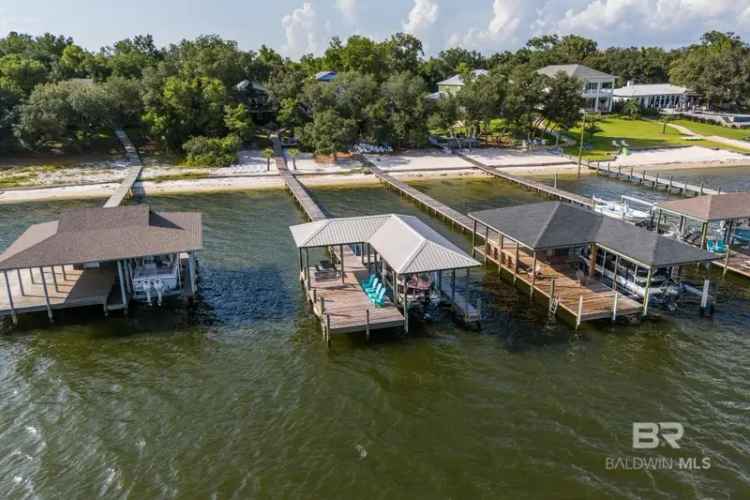 Buy waterfront house in Orange Beach AL with 6 bedrooms and pier