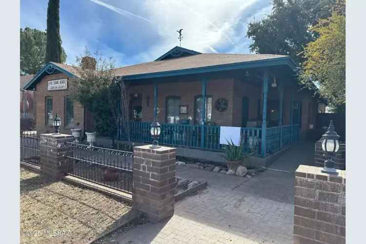 Buy commercial property and residence in Tubac Village with garage