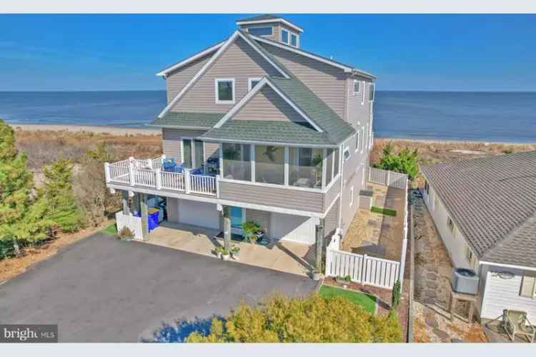 Luxury waterfront home for rent at Primehook Beach with stunning views