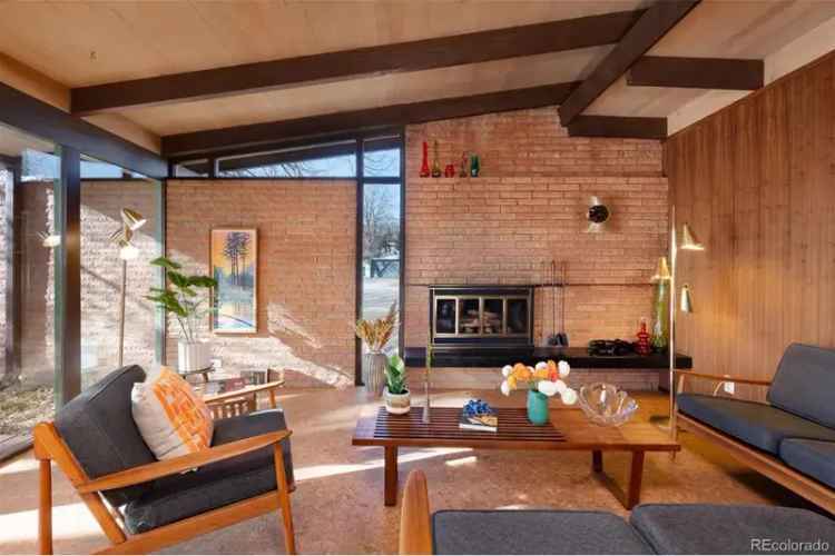 Buy Mid Century Modern Home in Arapaho Hills with Unique Architectural Features