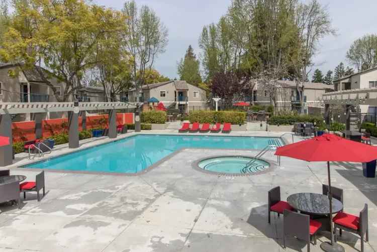 Rent apartments in Fremont with pool fitness center and private patios