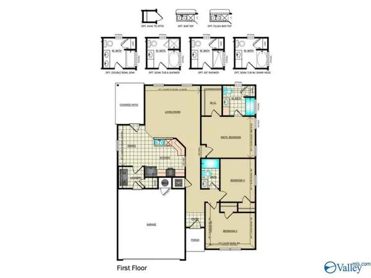 Buy House Under Construction in The Foster II Plan with Front Porch