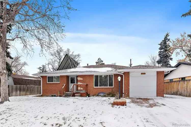 For Sale 3 Bedroom Brick Ranch Home in Broomfield Heights