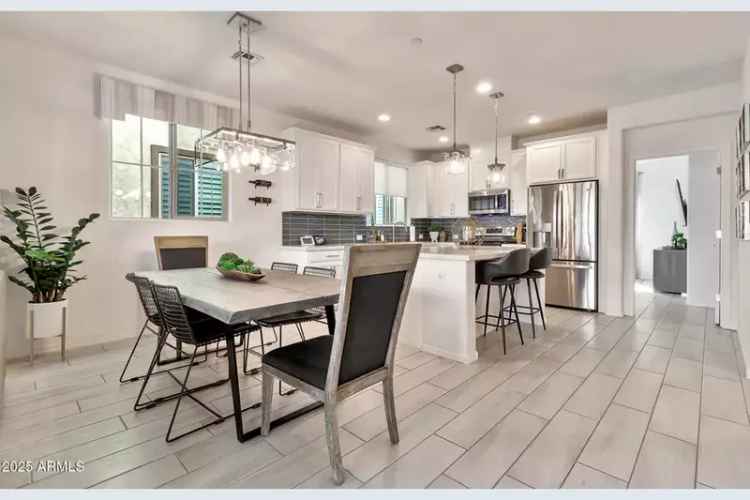 Buy Waterfront Townhome in Gilbert with 4 Bedrooms and Office