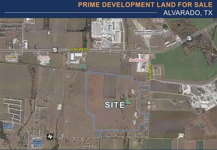 Buy Vacant Land in Alvarado Texas with Utilities and Rail Access