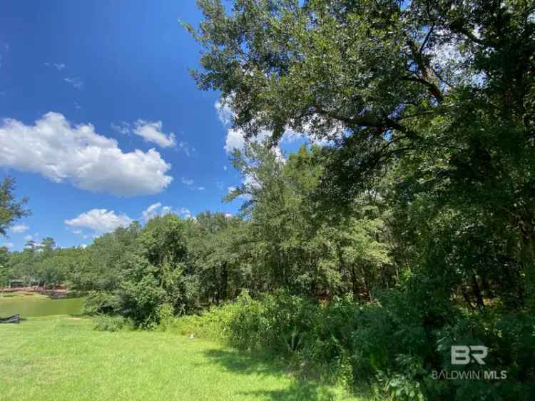 Lake Front Lot for Sale in Fairhope with Natural Preserve Features