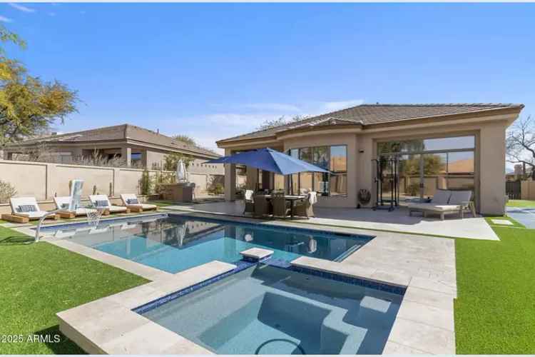 Rent a single-story home in Grayhawk with pool and gourmet kitchen