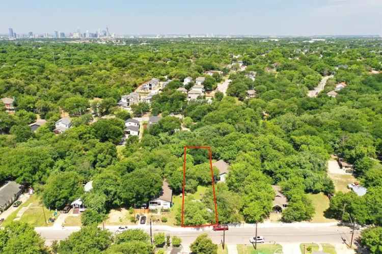 Invest in Land for Sale in East Austin with Creek Bed and Mesquite Tree