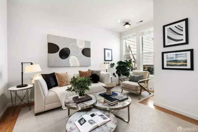 Rent Top Floor Unit in Mission Dolores with Two Bedrooms and Private Deck