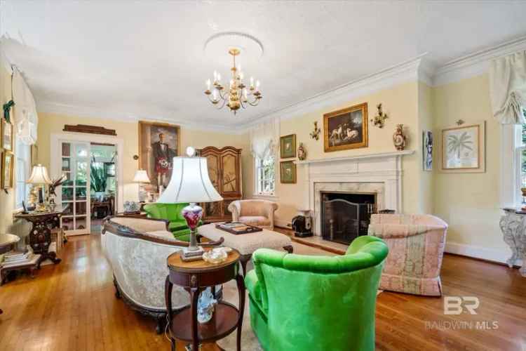 Buy English Revival Home with Guest House in Historic Flo Claire