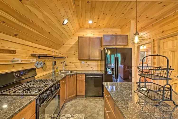 Rent Cozy Log Cabin Retreat with Scenic Views in Roaring Brook Township