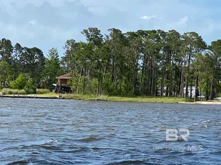 Buy Waterfront Lot in Orange Beach with 50 Feet of Water Frontage