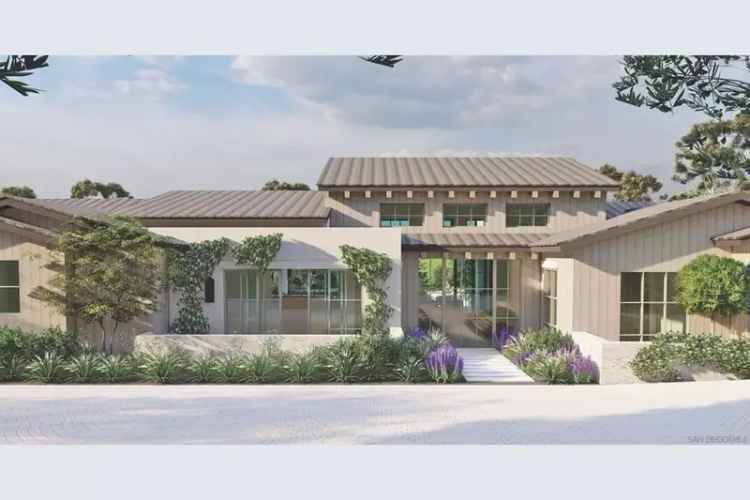 Build Your Dream Home Buy Shovel Ready Modern Ranch Estate in Rancho Santa Fe Covenant