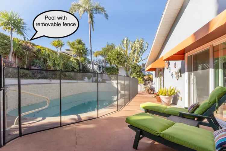 Furnished Rent Mid Century Modern Beach House with Private Pool