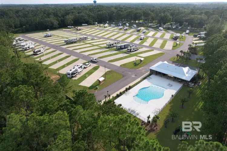 New RV Resort for Sale in Gulf Shores with Premium Amenities