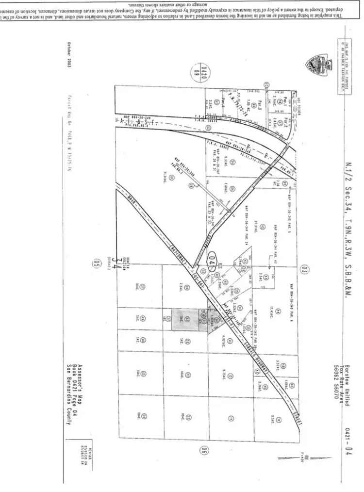 Land For Sale in Barstow, California