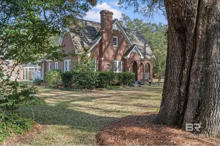 Buy Tudor Home in Bay Minette with Historic Designation and Unique Features