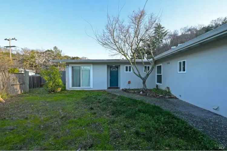 Buy cottage in So. Novato with great light and fruit trees