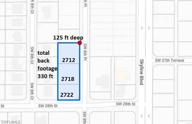 Land For Sale in 2712, Southwest 8th Place, Cape Coral, Florida