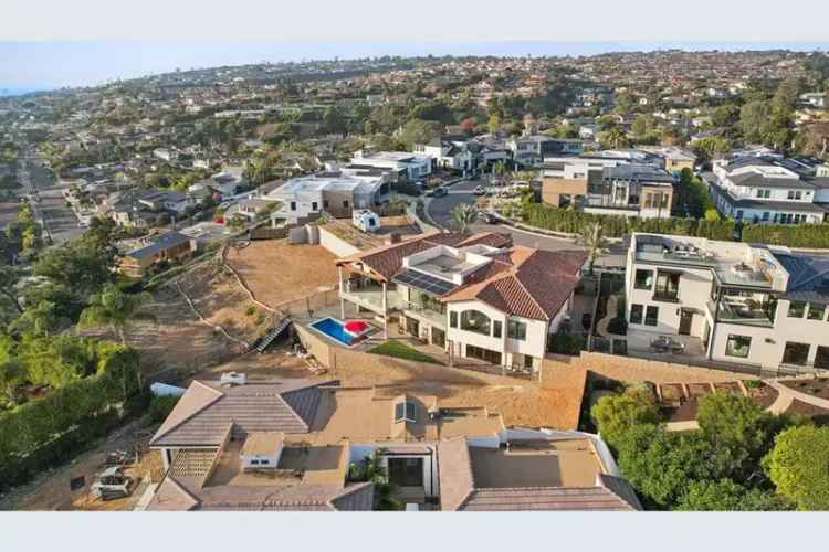 Luxury buy Mediterranean villa La Jolla with ocean views and exquisite features