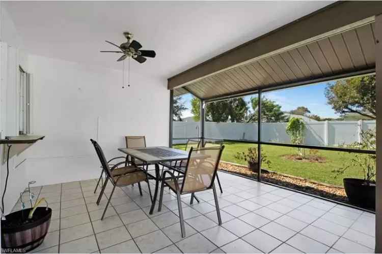 Buy Charming Home with Lanai and Fenced Backyard in Cape Coral