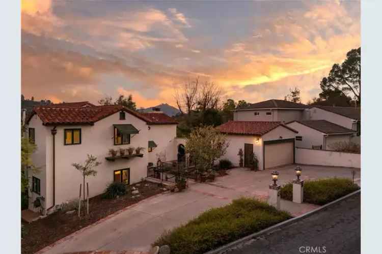 Buy Spanish Revival House in La Cañada Flintridge with Gourmet Kitchen and Scenic Views