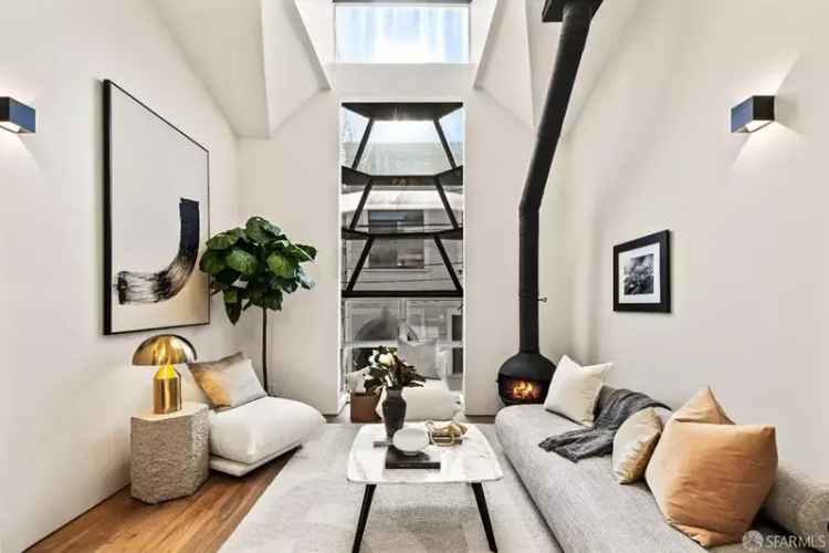 Buy townhouse in SOMA featuring garage, backyard and modern design