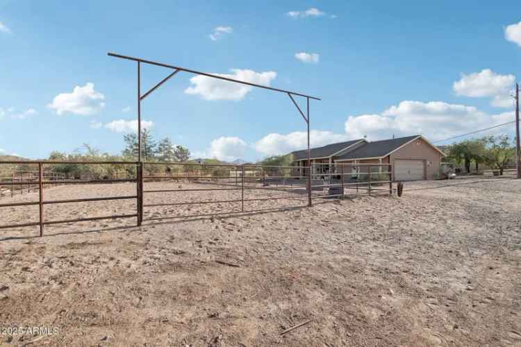 Buy horse property in New River with usable flat land and top features