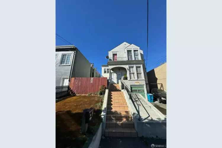 Investment Opportunity Buy Two Unit Building Outer Mission with Large Lot