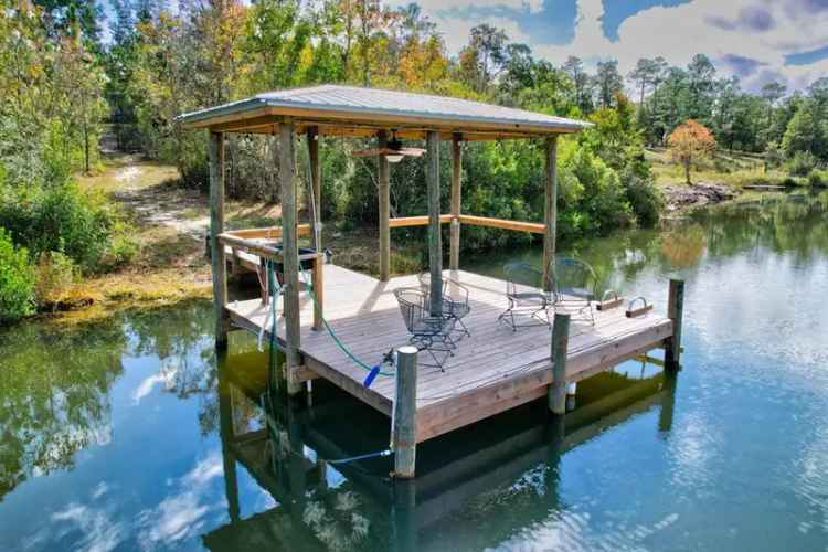 Buy Three Bedroom Home with Dock on 3.72 Acres