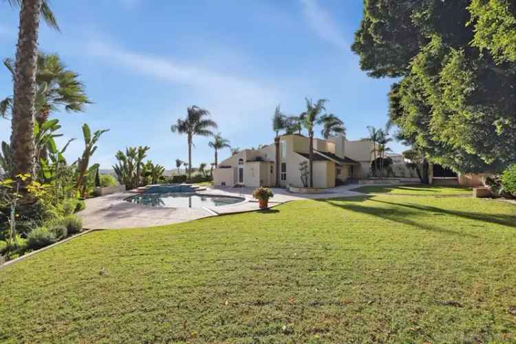 Buy Estate in Carlsbad with Panoramic Views and Entertainer's Backyard