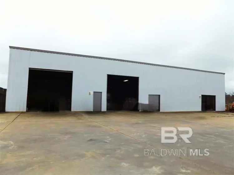 Buy Land in Baldwin County Alabama with Home and Warehouse Features