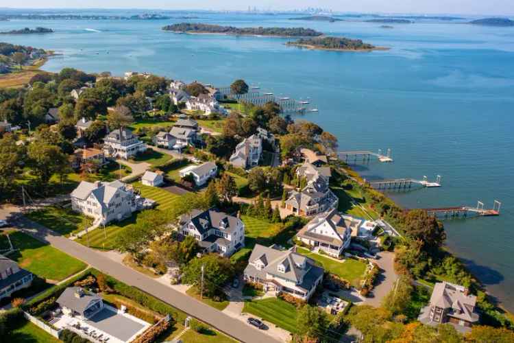 Buy Waterfront Home in Hingham Harbor with Boston Skyline Views