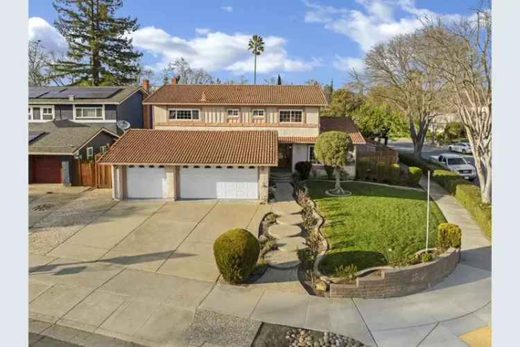 Buy corner-lot residence in Gilroy with pool and spacious layout