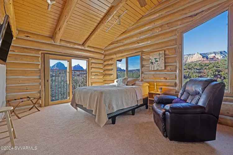 Buy Log Home with Guest House in Sedona with Stunning Views