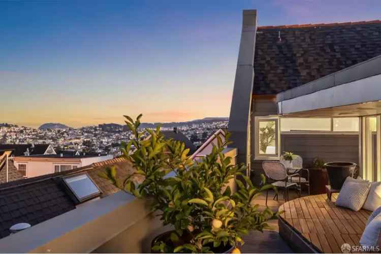 Buy luxury firehouse in Noe Valley with unique features and views