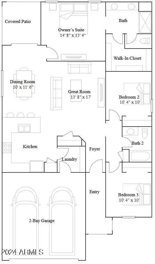 Buy single level home with open floorplan in ideal location