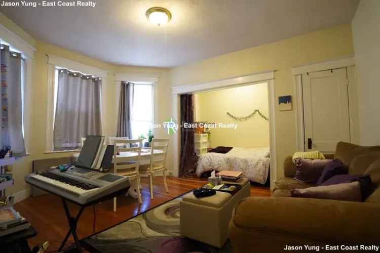 Rent Studio Apartment in Allston with Spacious Alcove and Hardwood Floors