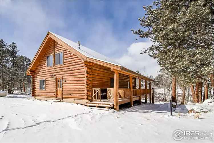 Buy Log Cabin Home in Scenic Mountain Retreat with Modern Updates