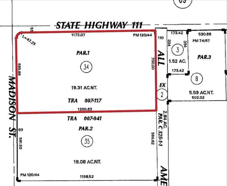 Land For Sale in 47306, Madison Street, Indio, California