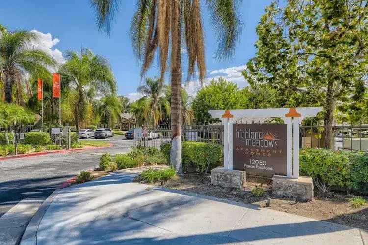 Rent Highland Meadows Apartments in Moreno Valley with Scenic Views