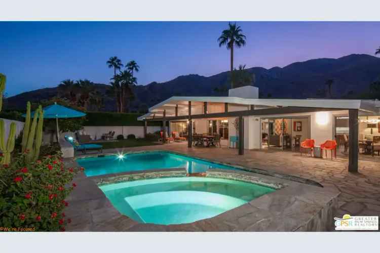 Buy Mid Century Home in Palm Springs with Pool and Mountain Views