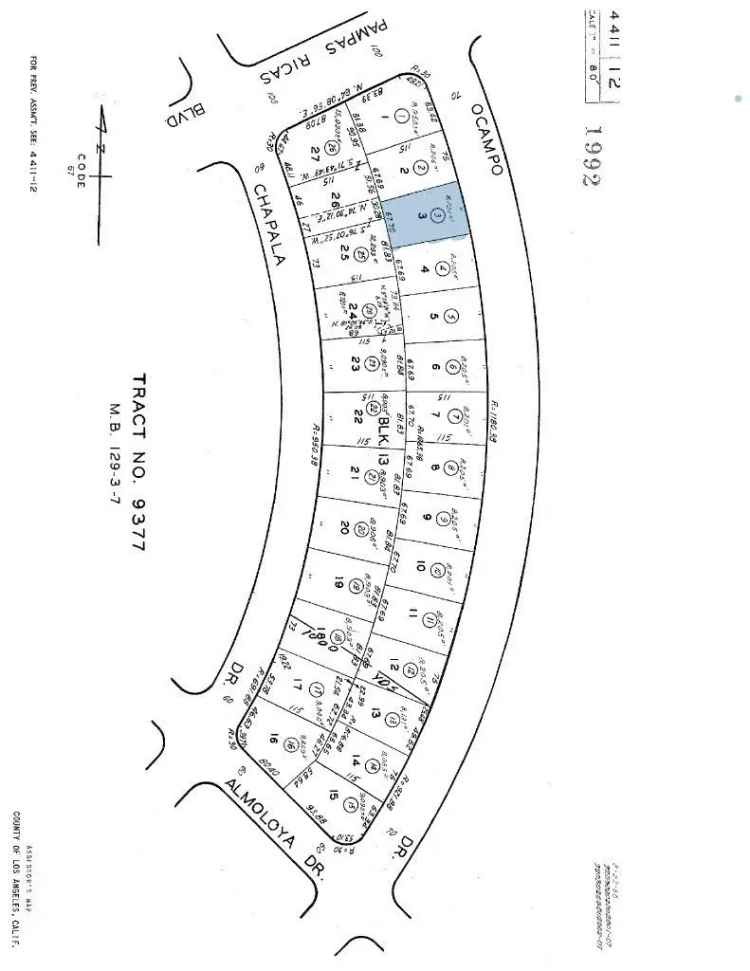 Land For Sale in 635, Ocampo Drive, Los Angeles, California