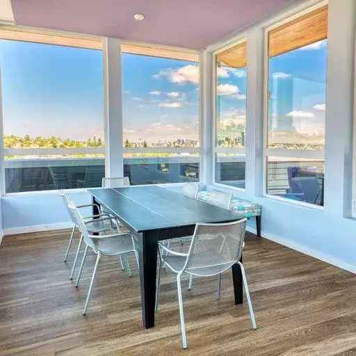 Rent Apartments in West Seattle with Rooftop Deck and Moon Garden