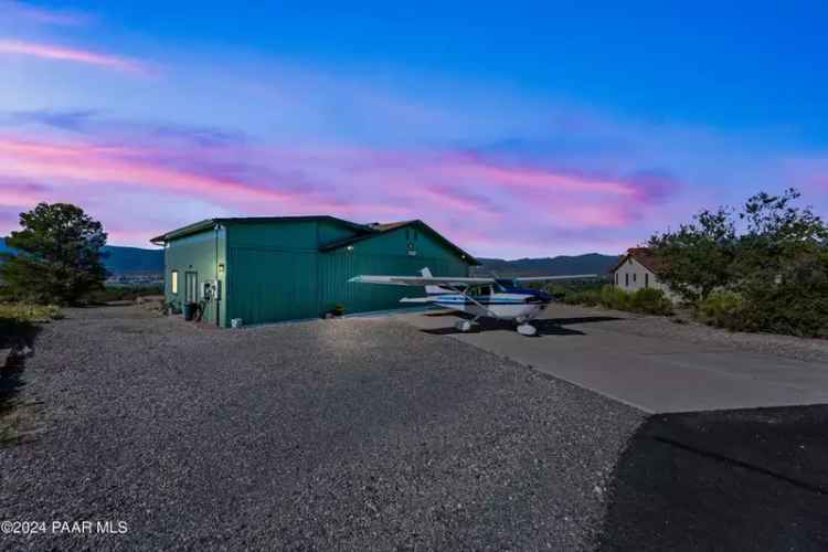 Buy 3 Bedroom House in Arizona with Attached Hangar and Scenic Views